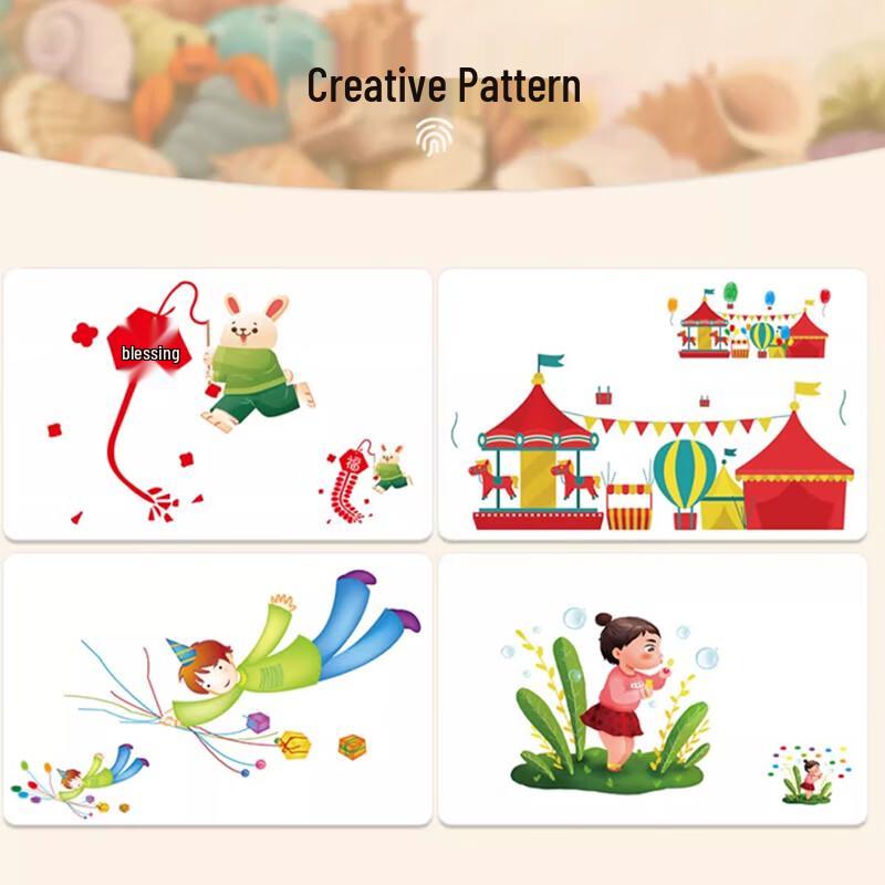 TaTanice Kids' Washable Finger Paint Set