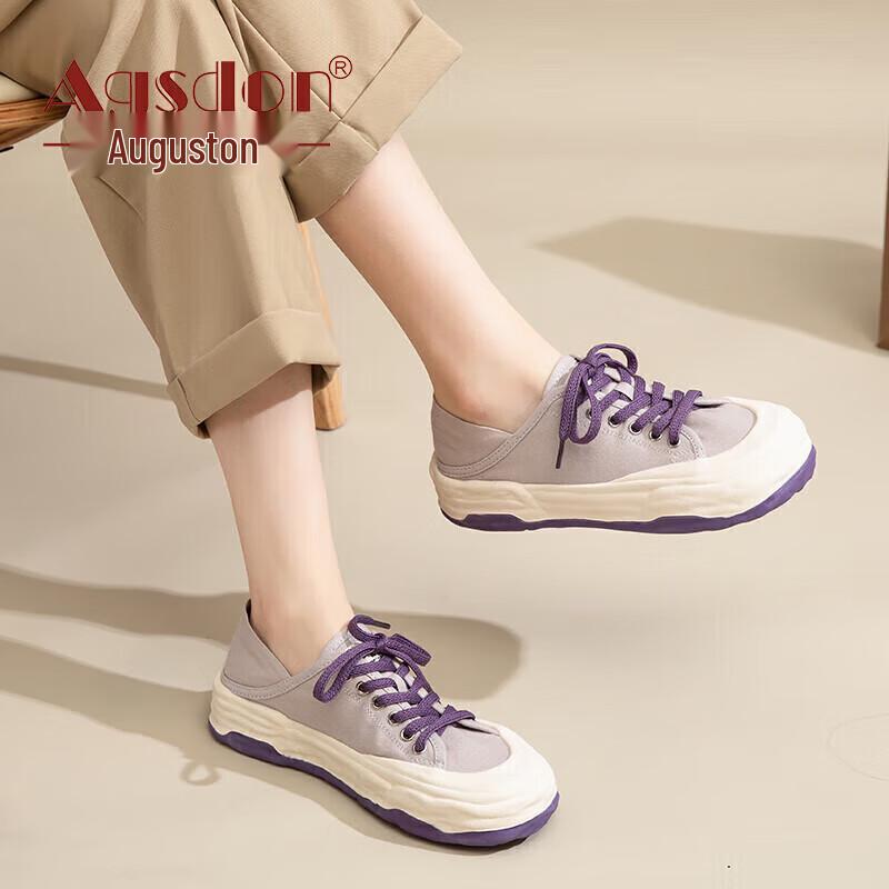 Agsdon Women s Canvas Thick-soled Casual Shoes 230