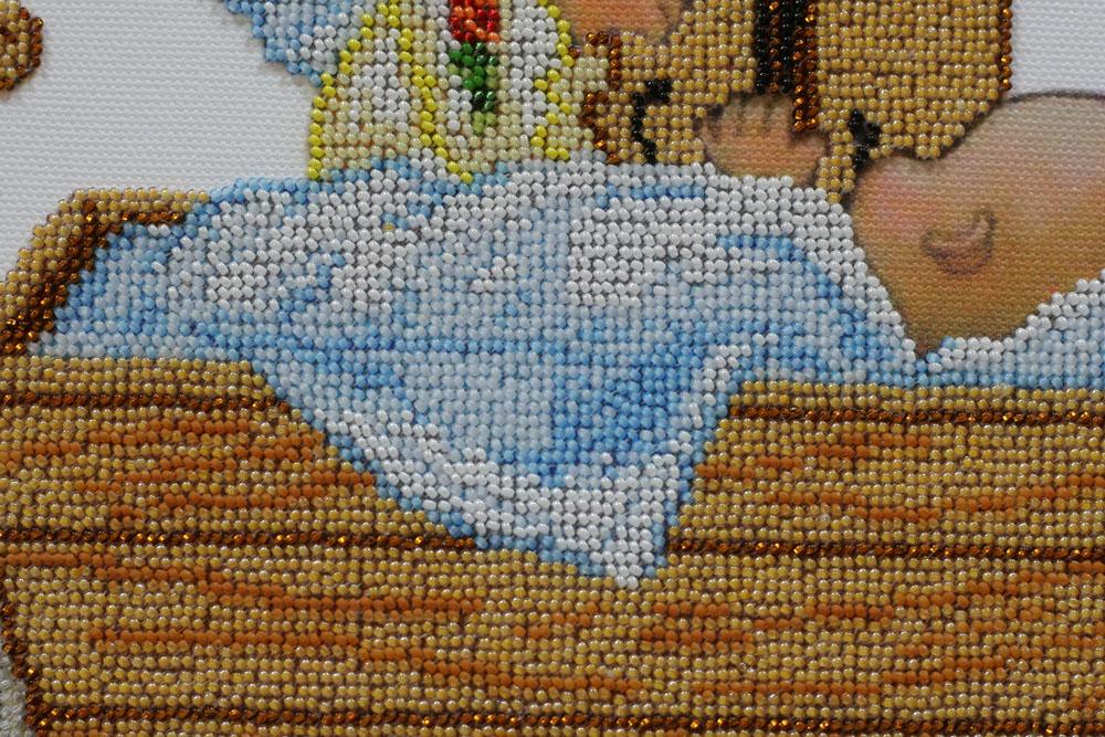 Kit for Embroidery with MICRO Beads On Canvas Abris Art
