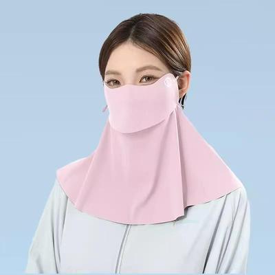 Full Face UV Protection Sunscreen Mask with Drinking Hole and Neck Guard - Breathable, Sunshade for Cycling