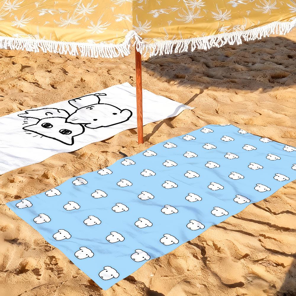 Cartoon G-Ganadi Dog Cat Towel Quick Drying Beach Towels Are Suitable For Swimming Pools Camping Yoga And The Gym