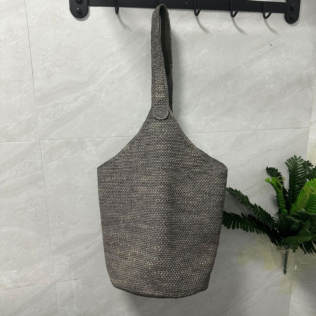Borse di Paglia da Spiaggia Bohémien per Donna Borsa a Mano e Portamonete Grande Capacità Borsa a Shopper Intrecciata Borsa a Spalla da Viaggio Estiva