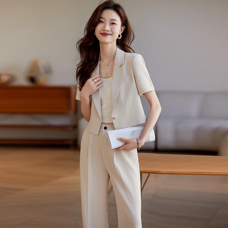 Women's Summer Short Sleeve Professional Suit Set