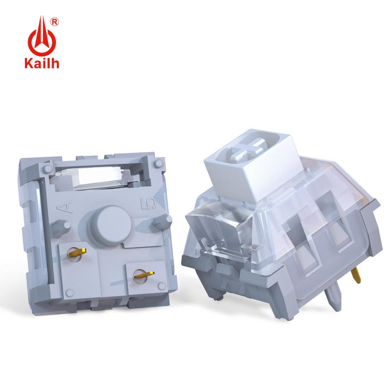 

Kailh Box White Owl Switch 5Pins Clicky Tactile Mechanical Keyboard 60gf Short Spring RGB SMD Factory Lubed For Gaming Player 10 PCS