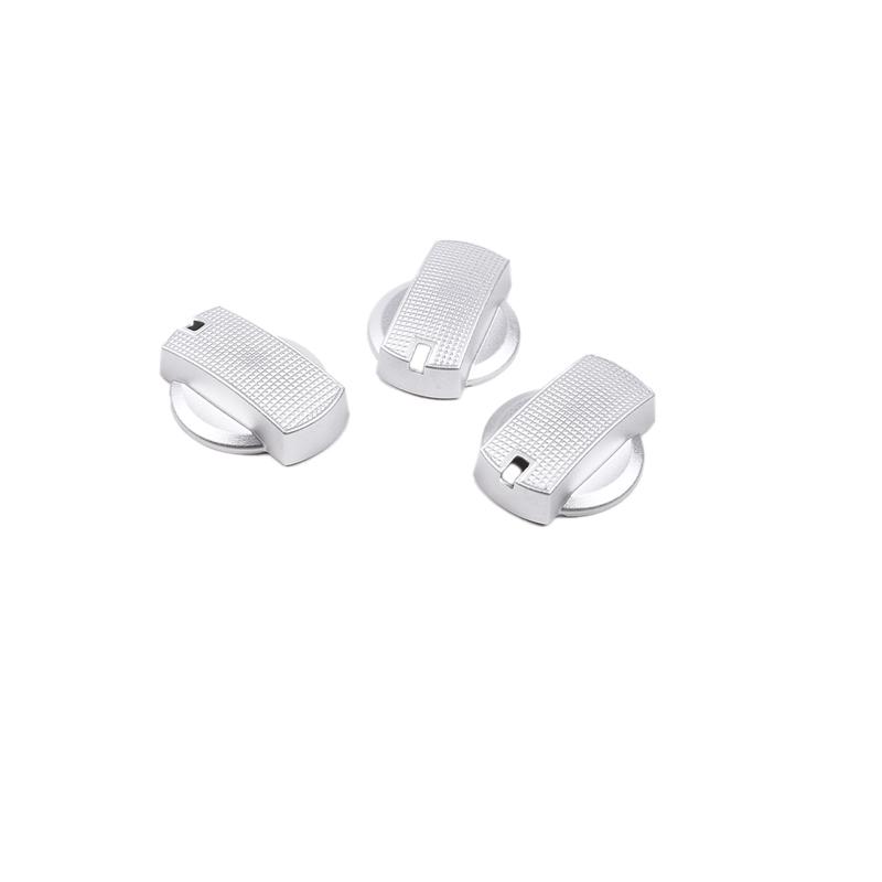 

For Toyota FJ Cruiser 2007-2026 Aluminum Alloy Car Center Control Air Conditioner Adjustment Knob Cover Trim Accessories серебряный