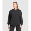 Gymshark Heavy Duty Graphic Oversized Pullover Black B3c3t Bb2j