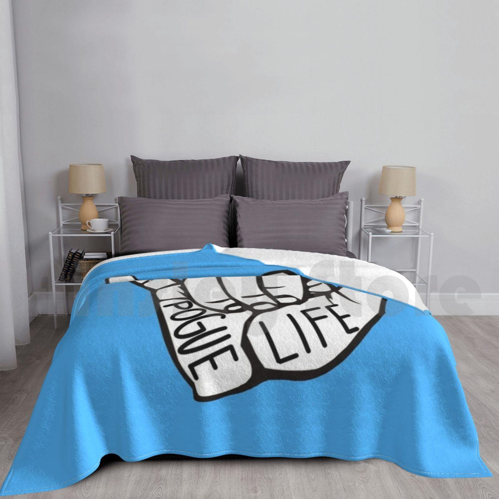 Pogue Life Hand Blanket For Sofa Bed Travel Pogue Pogue Life Pogue Life Hang Loose Hang Loose Outer Banks Size: 75*100cm, Weight: 230 GSM