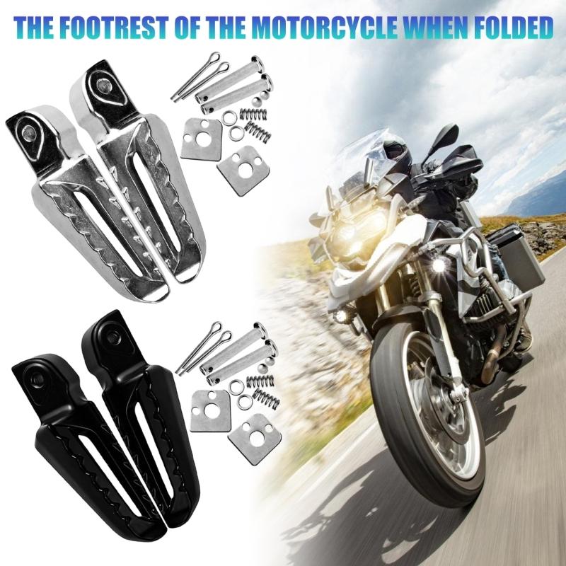 Aluminum Foot Pedal Pegs Motorbike Accessories Easy Installation Replacement Motorcycle Rear Footrest Foldable Pedal