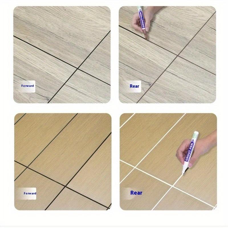 White tile grouting pen