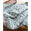 Fresh Floral Printed Cotton Small Square Scarf For Women