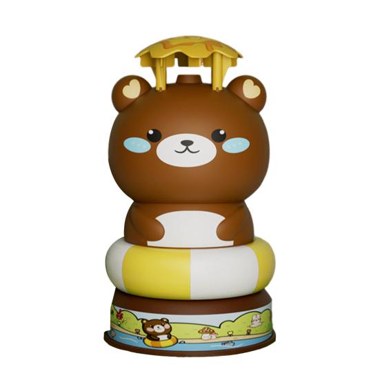 Kids Animal Rocket Sprinkler Toy 360 Degrees Rotation Summer Rocket Launcher Outdoor Garden Backyard Lawn Pool Water Splash Rocket Boys Girls Gift