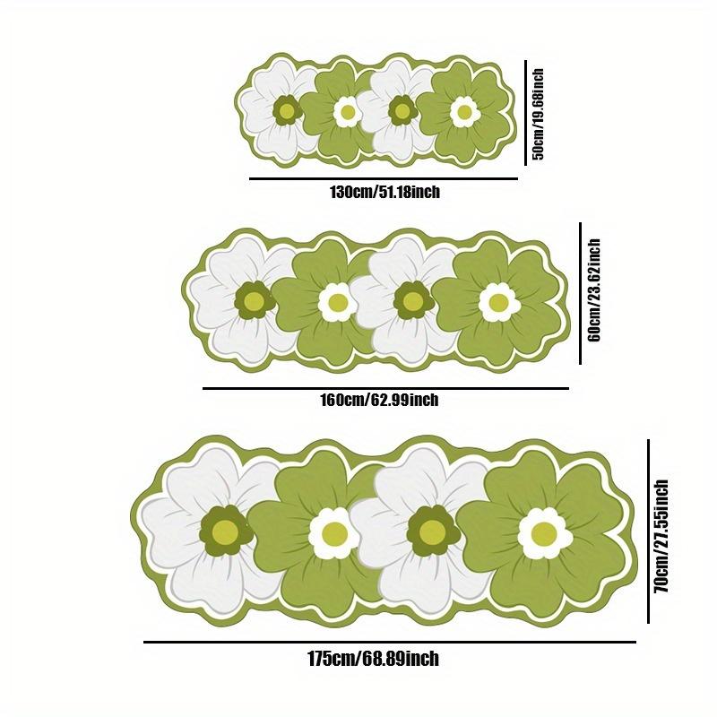 Ultra-Thick Plush Floral Area Mat Thick, Non-Slip Backing, Perfect for Bedroom, Bathroom, and Entryway Decor