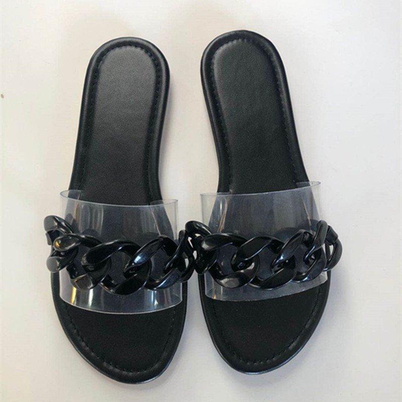 

Новые европейские и американские сандалии с кольцами карамельного цвета, женская мода, повседневная и легкая верхняя одежда, большой размер 43, тапочки, тапочки 36 чёрный