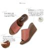 Made in Japan High Wedge Sandals Mules 8cm Heel Covered Sandals Mules 92970 Black LL [ArchContact]