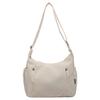 Casual Nylon Crossbody Shoulder Bag with Multiple Zipper Pockets Adjustable Strap Lightweight Hobo Purse