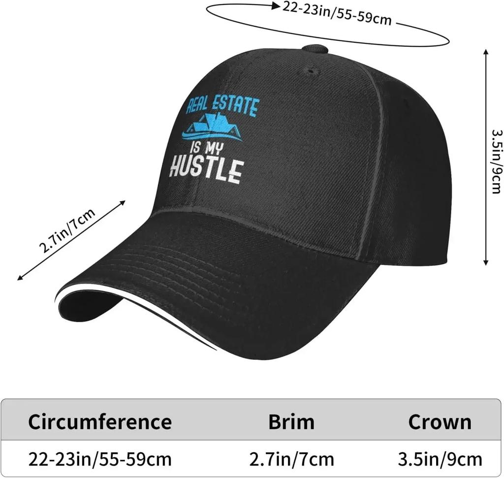 Immobilien ist mein Ding Baseballkappe für Erwachsene Unisex Verstellbare Mütze für Unisex Damen