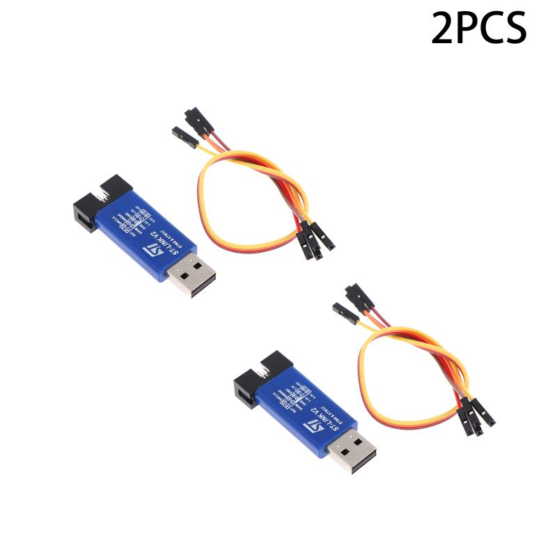 1/2/3 Stück St Link V2 Link Stlink Stm8 Stm32 Simulator Download Programmierer Mit Abdeckung Kabel Emulator Download Dupont Kabel