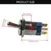 Lighted Toggle Switch 12V Waterproof LED Marine Toggle Switch 16mm 20A Metal Toggle Rockers Switch for Boats