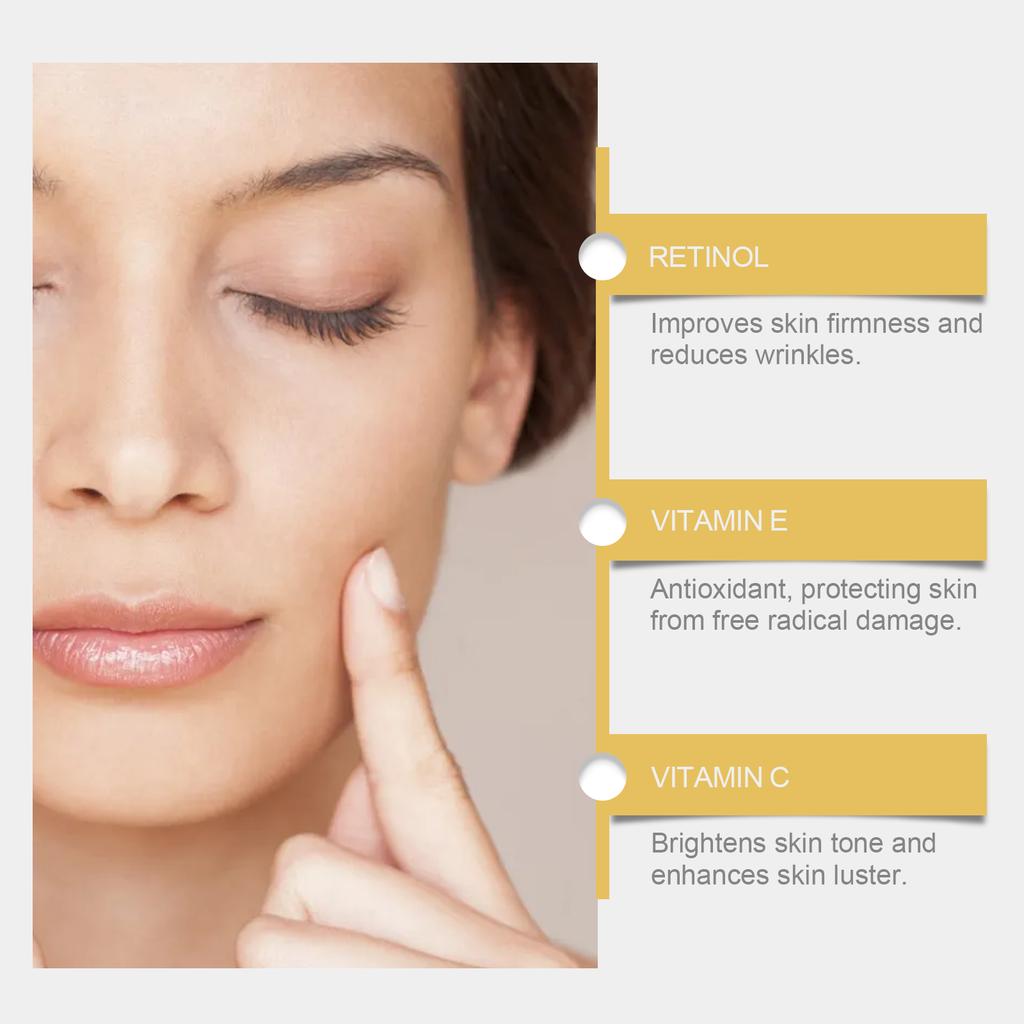 Ser facial Îmbunătățește textura pielii feței, hidratează, elasticitate, ferm și hidratează Serul de îngrijire a pielii faciale(30ml)