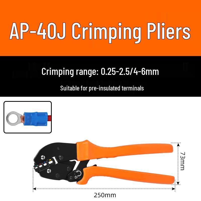 SV1.25-3/4S European Pre-insulated U/Y-shaped Copper Crimp Terminal