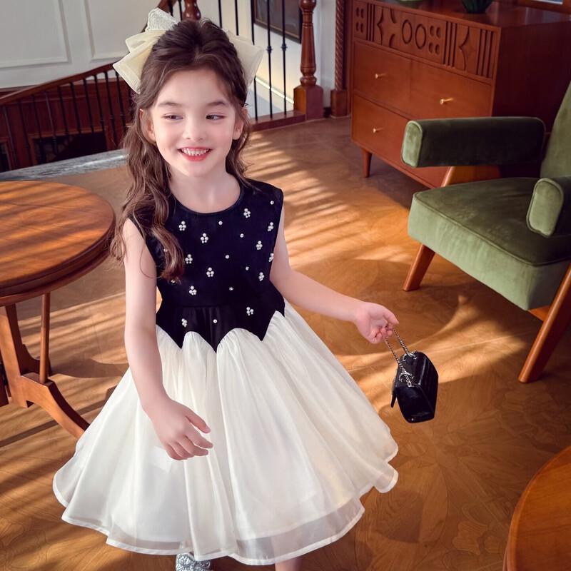 MIMIHELLO Girls' Sleeveless A-Line Summer Dress