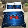 Top GTR racing retro Bedding Set Printed single Comforter Quilt Bed Cover Duvet Cover Pillow Case 3 Pieces Sets Kids Adult Size
