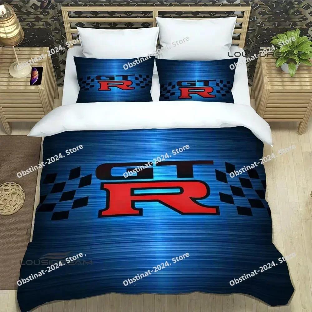 Top GTR racing retro Bedding Set Printed single Comforter Quilt Bed Cover Duvet Cover Pillow Case 3 Pieces Sets Kids Adult Size