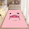 Pink Cartoon Pig Face Carpet Suitable As a Non-slip Mat for the Living Room or Bedroom Sofa