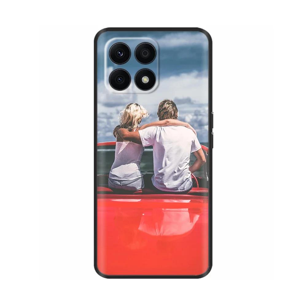 Für Huawei Honor X8A Hülle Mode Blume Weiches TPU Silikon Handyhülle Für Honor X8A HonorX8A Funda Stoßfeste Rückabdeckung Coque