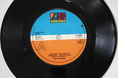 7inch Record MAJOR HARRIS - Love Won't Let Me Wait / After Lovi K10585 Atlantic 1974 UK Soul/Funk Used