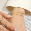 CARLIDANA Simple PVD 14K Gold Plated 316L Stainless Steel Wide Length Round Round Snake Chain Bracelet Jewelry For Women