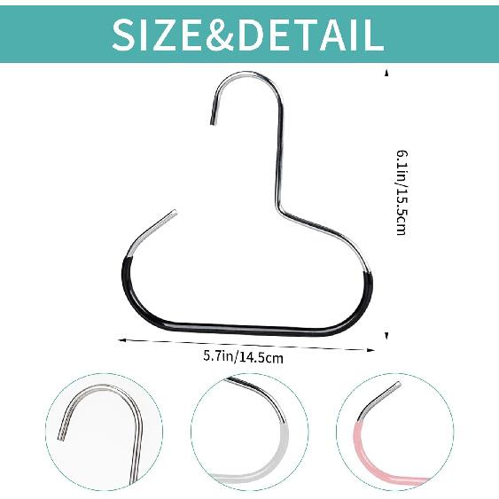 4 Pack Hat Hangers for Closet, Hat Organizer for Closet, Metal Hat Hooks for Baseball Caps, Belt, Scarf, Purse (Multicolor)