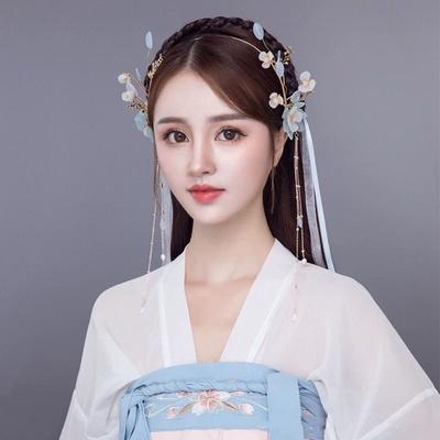 Hair Band Tiaras Hanfu Hair Crown Ancient Style Hairpin Chinese Style Headwear Flower Headband