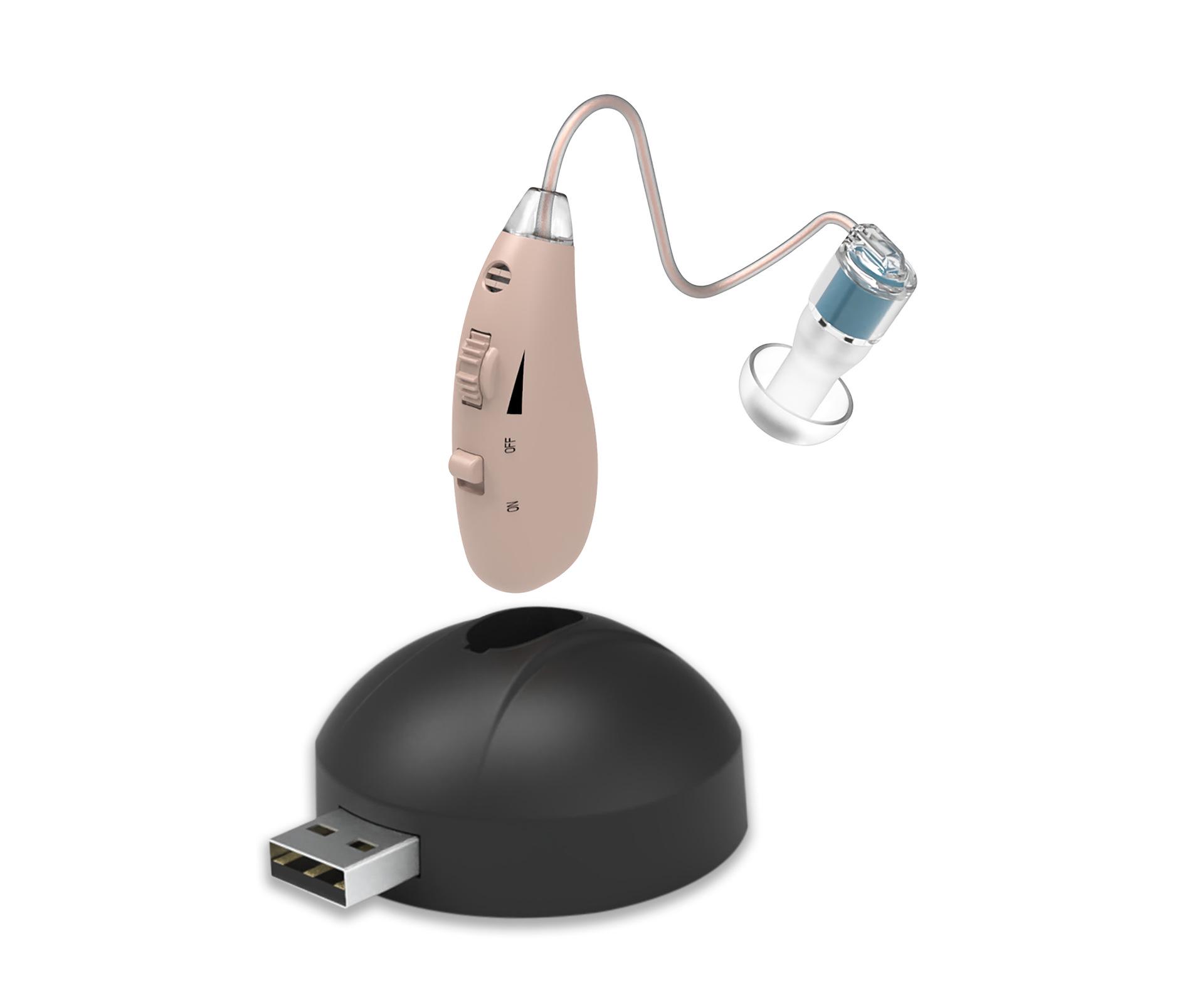 Перезаряжаемый заушный слуховой усилитель для пожилых людей Chinese Version