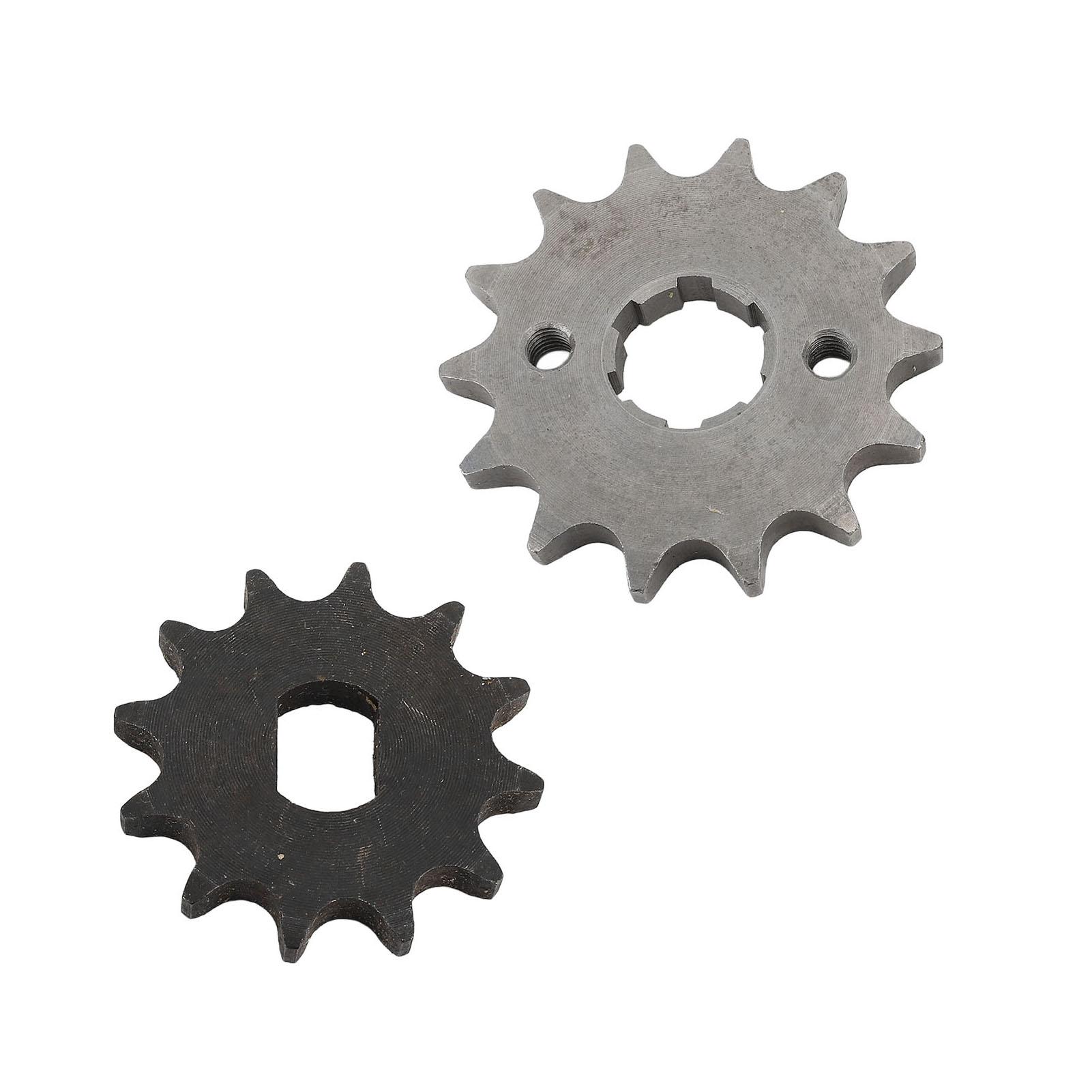 Звезда 428 14T 20MM 12T 12 X 17mm Комплект звезд Высокопроизводительный Прочный для скутеров 50cc 70cc 90cc 110cc Велосипедов