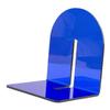 Acrylic Book End Thickened L Shape Bookend Stopper Desktop Book Organizer for Home Library Office Translucent Blue