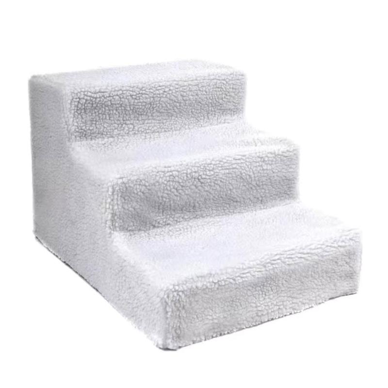 3 Tiers Pet Ramps Ladder for Bed or Sofa Small Body Pets and Old Dogs and Cats Easy To Carry Non-Slip Dog Stairs