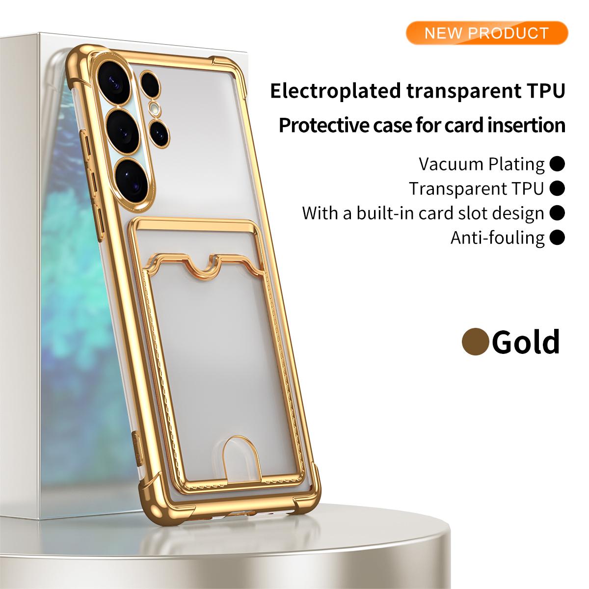 

Soft TPU Case for Samsung Galaxy S26 Ultra S25 Plus S23 S24 FE S22 Ultra A17 A56 A36 A16 A55 A35 A15 Card Slot Holder Clear Bag Galaxy S22 Ultra 5G золотой