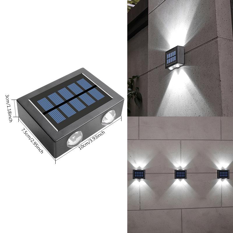 Waterproof Solar Wall Lamp: Up/Down Lighting for Garden, Courtyard, and Villa Decoration