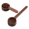 Coffee Measuring Scoop Walnut Wooden Coffee Spoon Kitchen Measuring Tablespoon Sugar Spice Powder Spoon Coffee Accessories Tools