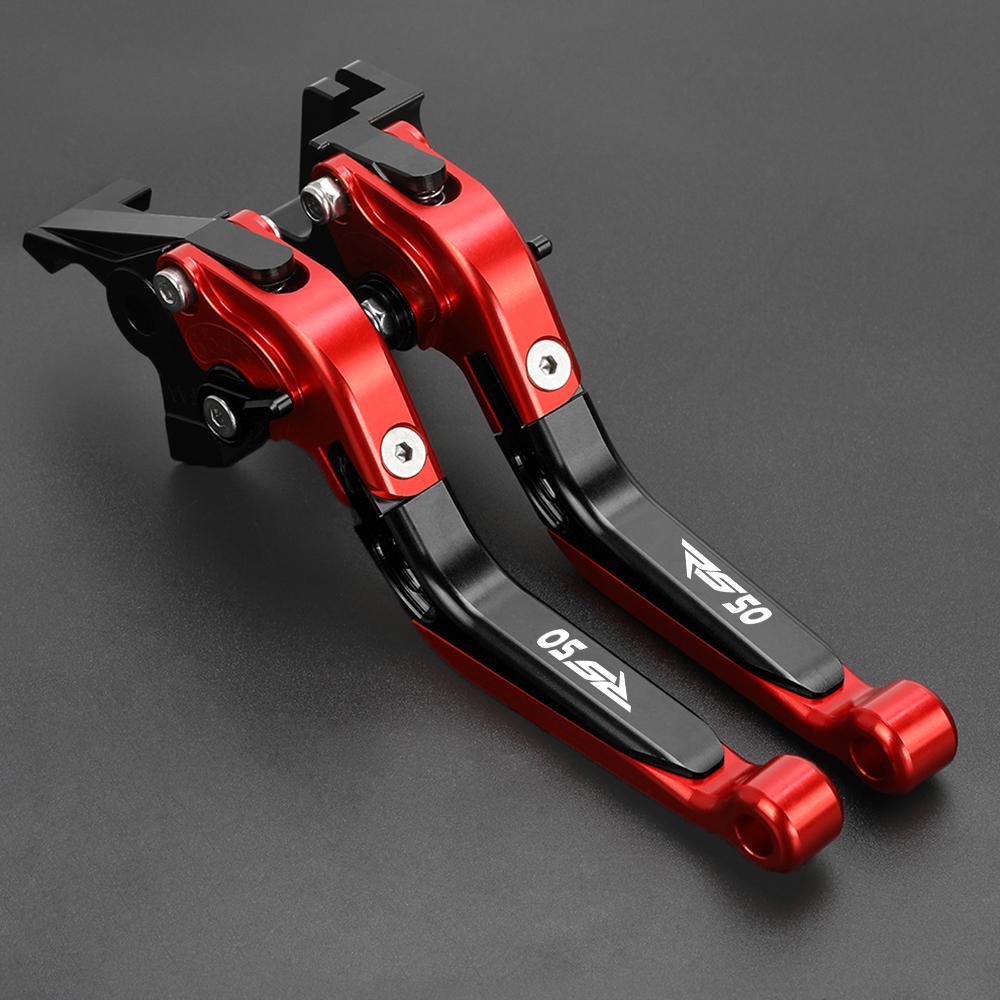 Motorcycle Folding Adjustable Brake Clutch Levers Handlebar Grips Ends For APRILIA RS50 RS 50 1999 2000 2001 2002 2003 2004