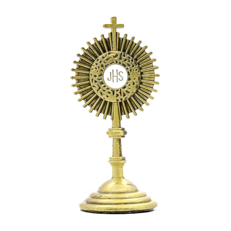1Pc Catholic Christian Cross Jesus Figurine Communion Prayer Statue For Home Table Decoration Cross Figurine Religion Gift
