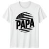 Papa Mens T-Shirt American Flag Fatherhood Fathers Day Gift For Him