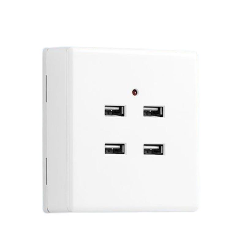 Wall Surfaces Mounted USB Power Outlet Charging Panel High Speed Charging 2 in 1/4 in 1 Multifunctional Power Socket