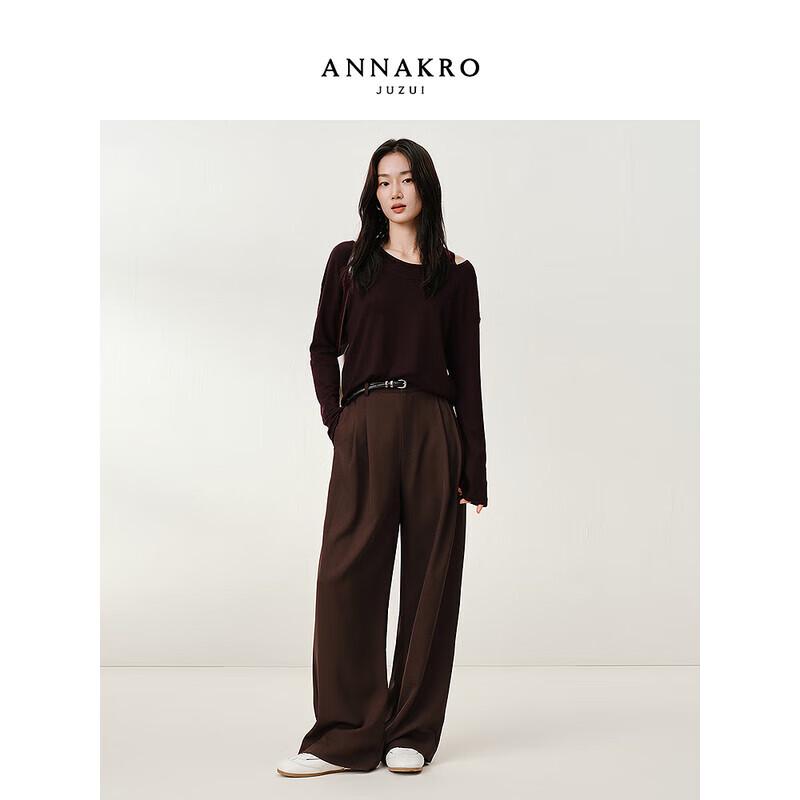 

Jiuzi Annalou Women s Retro Wide-Leg Casual Pants L
