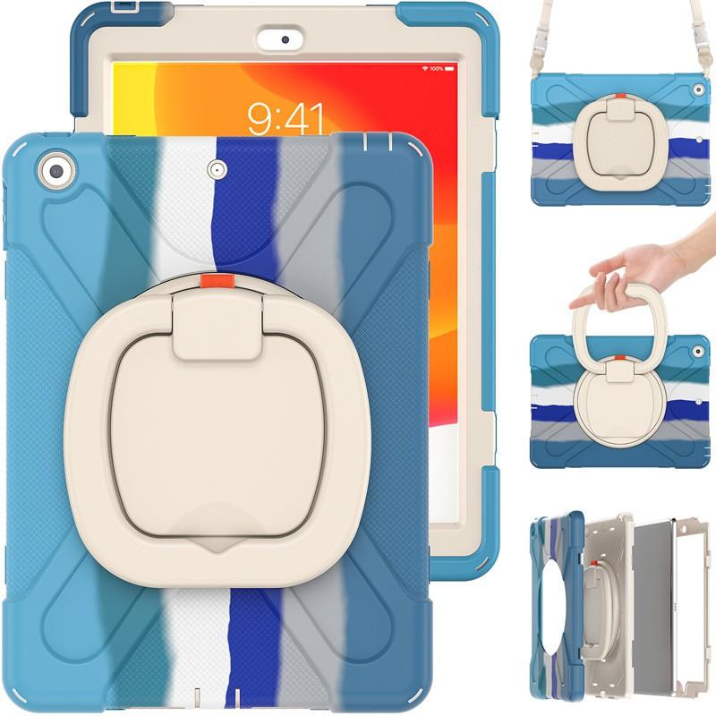 Universal Rotating Stand Case IPad 10.2 10.9 Pro 11 Air With Shockproof Silicone Cover Multi-Angle Viewing Anti-Slip Grip