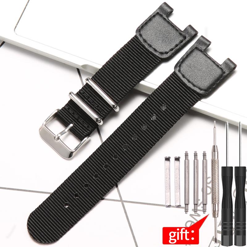 24mm Premium Nylon Armband für Casio SGW-100 PAS-400B GW-3000B GW-3500B Herren Sportuhr Zubehör Uhrenarmband Armband