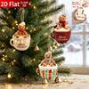 10Pcs Wooden Coffee Gingerbread Man Pendants for Christmas Xmas Tree Hanging Ornaments Home Party Christmas Decor New Year Gifts