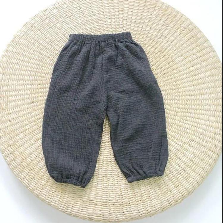 Kinderhose Sommer Jungen Mädchen Mückenschutzhose Leichte Hose mit Atmungsaktiv Falten Leggings Hose