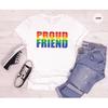 Friend Support T Shirt Accepting Rainbow Pride Queer Be Kind Lgbtq Flag Huunisex Rights